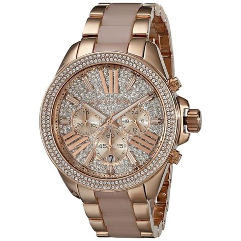 michael kors mk 6096|Michael Kors Women's Wren Chronograph Crystal Pave Rose.